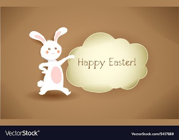 Easter background vector image
