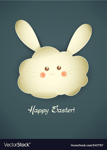 Easter background vector image