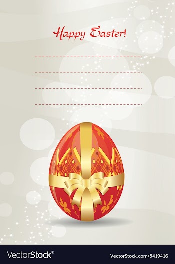 Easter background vector image