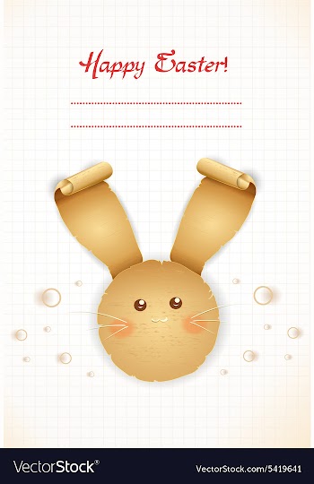 Easter background vector image