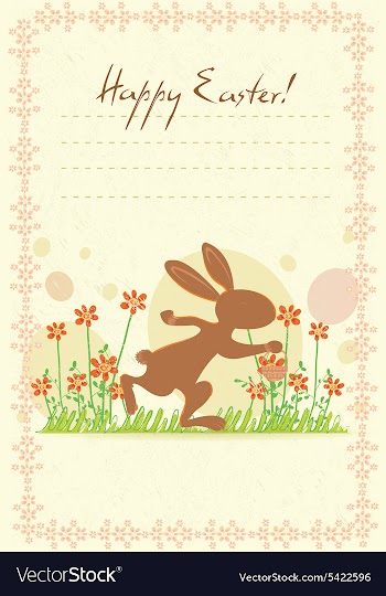 Easter background vector image