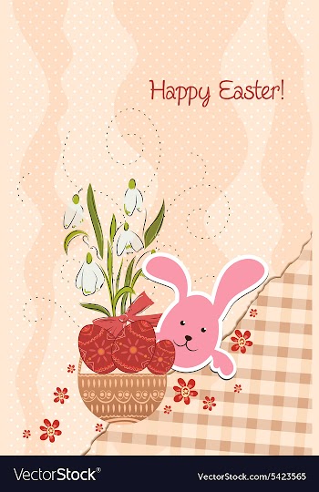 Easter background vector image