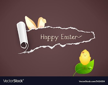 Easter background vector image