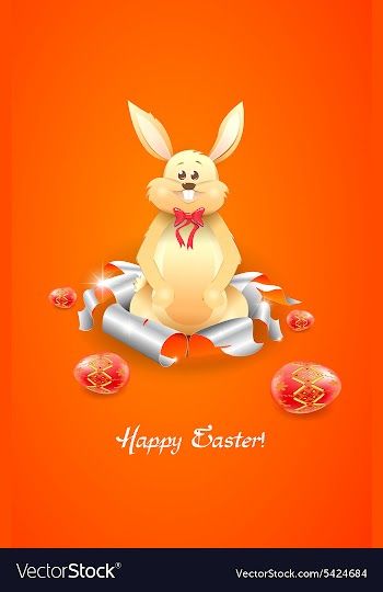 Easter background vector image