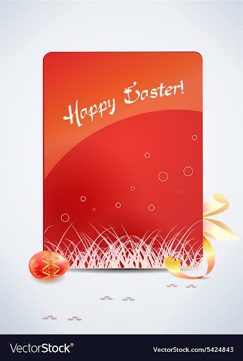 Easter background vector image