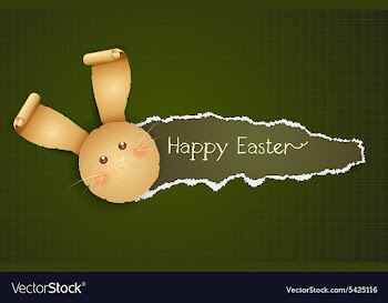 Easter background vector image