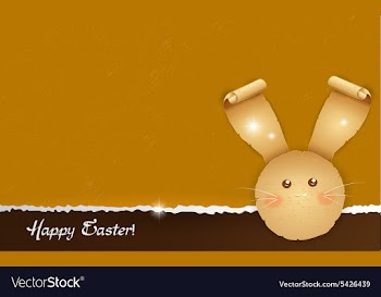 Easter background vector image