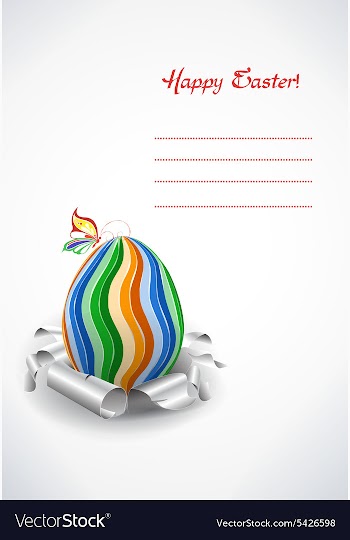 Easter background vector image