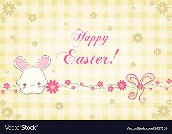 Easter background vector image