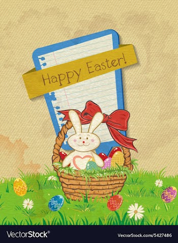 Easter background vector image