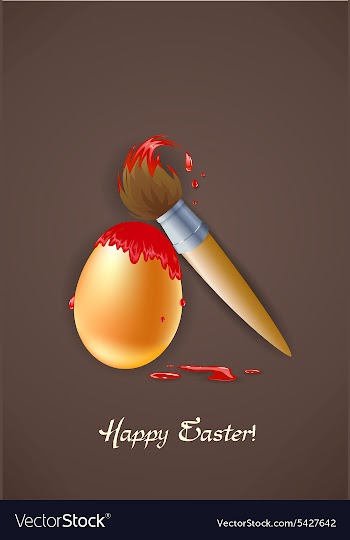 Easter background vector image