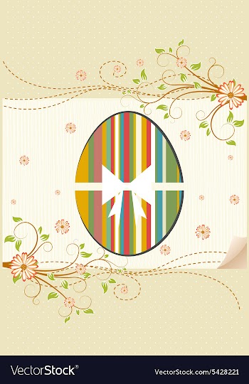 Easter background vector image