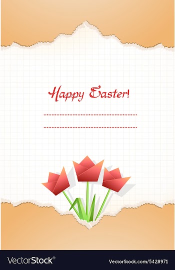 Easter background vector image
