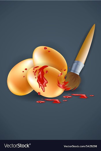 Easter background vector image