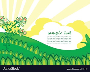 Easter background with rays vector image