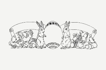 Easter banner drawing, vintage illustration | Free PSD - rawpixel