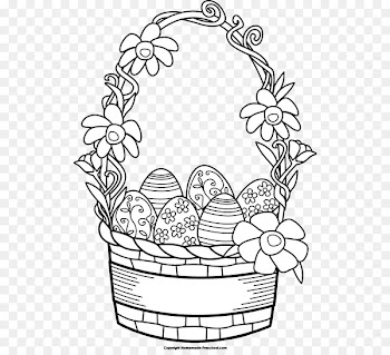 Easter basket Drawing Easter Bunny - easter 