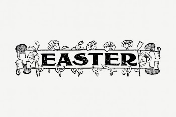 Easter border collage element, vintage | Free PSD - rawpixel