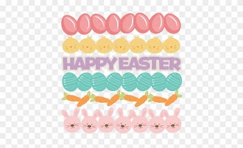 Easter Borders Svg Cutting Files Easter Egg Svg Cut - Cute Easter Borders