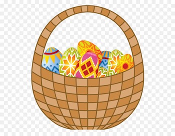 Easter Bunny Basket Clip art - Easter Eggs and Basket PNG Clipart 