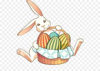 Easter Bunny Basket Rabbit Clip art - Free Easter Bunny Clipart 