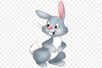 Easter Bunny Bugs Bunny Hare Rabbit Clip art - Cartoon bunny hand painted rabbit gray back 