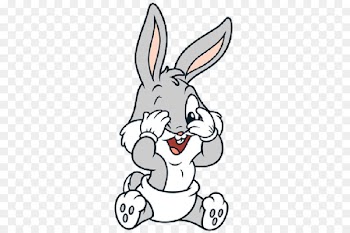 Easter Bunny Bugs Bunny Rabbit Baby Bunnies Clip art - Cartoon bunny hand-painted rabbit cute selling sprouting 