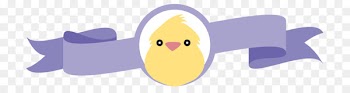 Easter Bunny Chicken Egg waffle - Vector Yellow Purple Easter Ribbon Bubble Chicken 