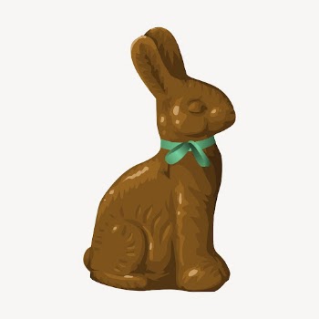 Easter bunny chocolate clipart, food | Free Photo - rawpixel