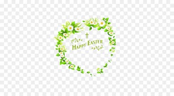 Easter Bunny Christmas - The Easter flowers decorate the border 