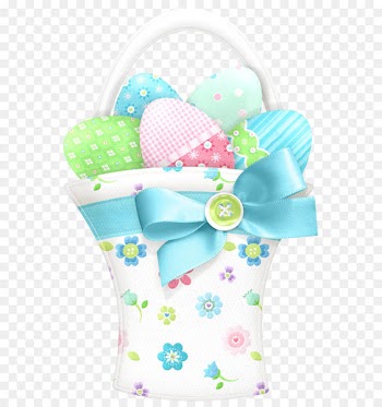 Easter Bunny Clip art - Easter Decorative White Basket PNG Clipart 