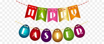 Easter Bunny Clip art - Happy Easter Streamer PNG Clip Art Image 