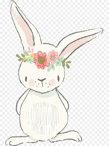 Easter Bunny Clip art Watercolor painting Illustration - Easter 