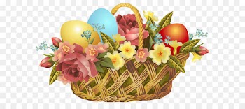 Easter Bunny Easter basket Clip art - Vintage Easter Basket Transparent PNG Clip Art Image 