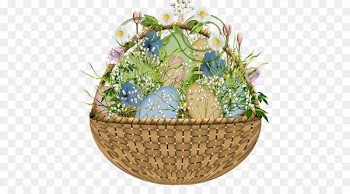 Easter Bunny Easter basket Easter egg - Easter Flower Egg Basket 