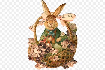 Easter Bunny Easter basket Easter postcard - Frohe Ostern 