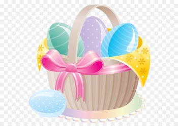 Easter Bunny Easter egg Basket Clip art - Delicate Basket with Easter Eggs PNG Clipart 