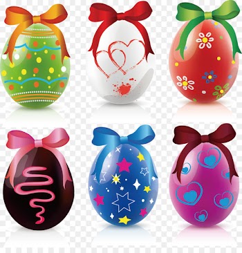 Easter Bunny Easter egg Clip art - Bow eggs 