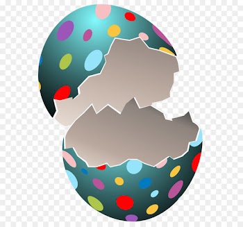 Easter Bunny Easter egg Clip art - Broken Easter Egg Transparent PNG Clip Art Image 