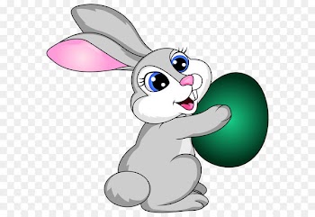 Easter Bunny Easter egg Clip art - Easter Bunny with Egg Transparent PNG Clip Art Image 