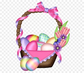 Easter Bunny Easter egg Clip art - Easter Colorful Basket Transparent PNG Clipart 