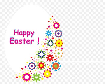 Easter Bunny Easter egg Clip art - Easter vector poster 