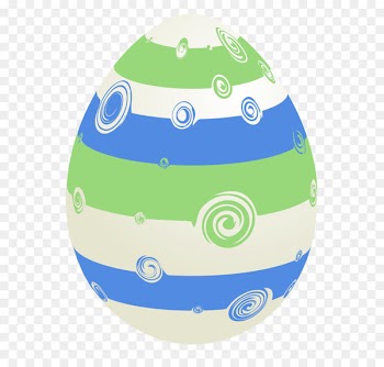 Easter Bunny Easter egg Clip art - Easter White Striped Egg PNG Clipart Picture 