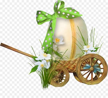 Easter Bunny Easter egg Clip art - Eggs hand made car 