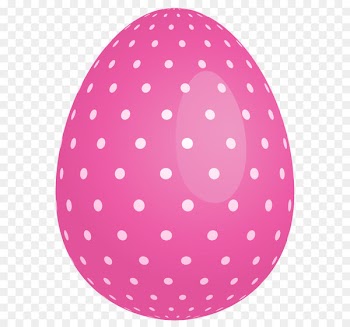 Easter Bunny Easter egg Clip art - Pink Dotted Easter Egg PNG Clipart 