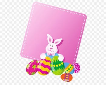 Easter Bunny Easter egg Clip art - Pink Easter Blank PNG Clipart Picture 