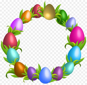 Easter Bunny Easter egg Clip art - wreath 