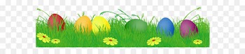 Easter Bunny Easter egg Egg hunt Clip art - Easter Eggs with Grass PNG Clipart Picture 