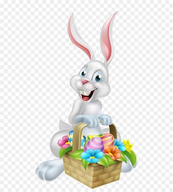 Easter Bunny Easter egg Egg hunt Illustration - Decorative patterns bunny carrying Easter eggs 