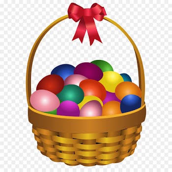 Easter Bunny Easter egg Egg in the basket Clip art - Easter Eggs in Basket Transparent PNG Clip Art Image 